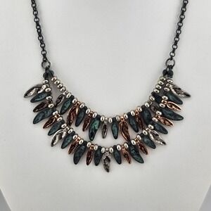 Rustic Boho Layered‎ Fringe Necklace